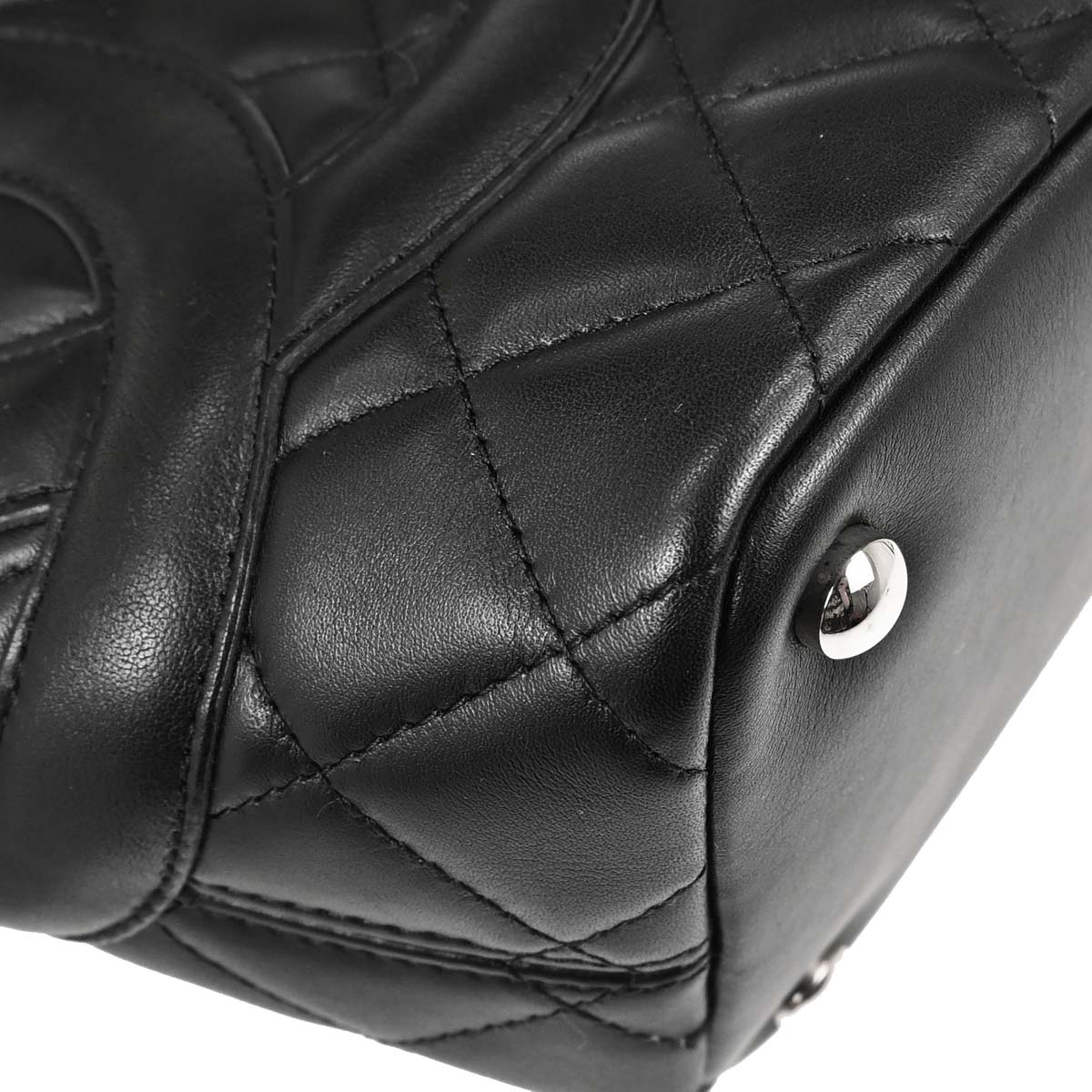 Chanel Black Calfskin Cambon Ligne Tote Handbag