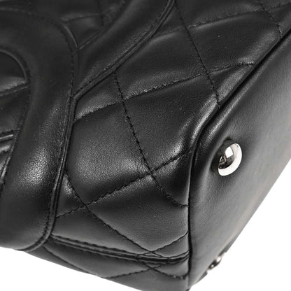 Chanel Black Calfskin Cambon Ligne Tote Handbag