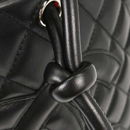 Chanel Black Calfskin Cambon Ligne Tote Handbag