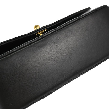 Chanel Black Lambskin Small Diana Shoulder Bag