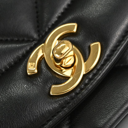 Chanel Black Lambskin Small Diana Shoulder Bag