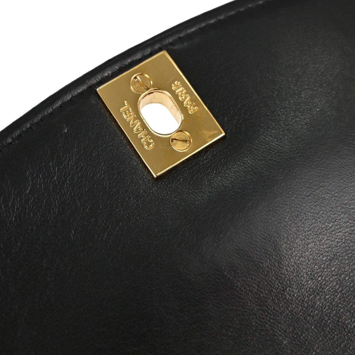 Chanel Black Lambskin Small Diana Shoulder Bag