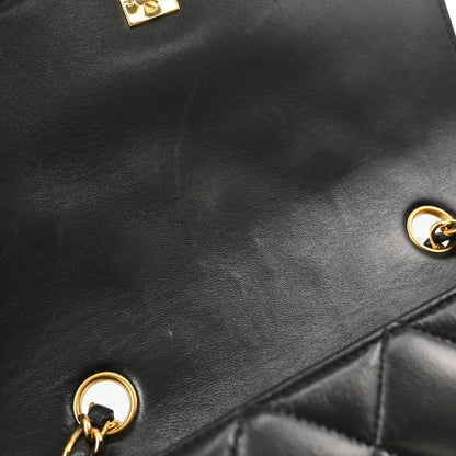 Chanel Black Lambskin Small Diana Shoulder Bag