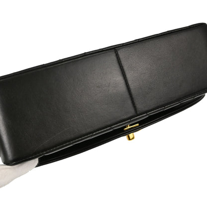 Chanel 1994-1996 Black Lambskin Medium Diana Shoulder Bag