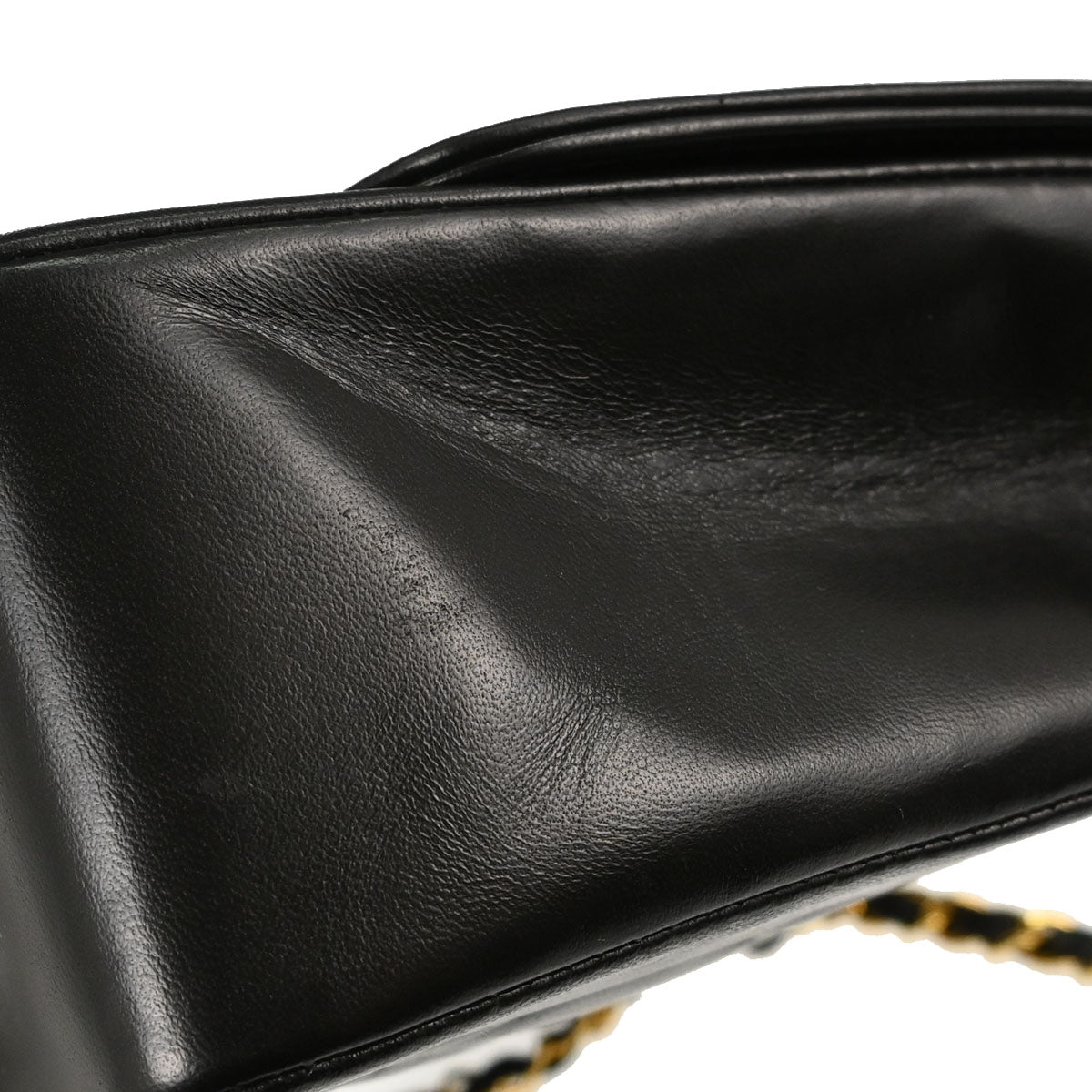 Chanel 1994-1996 Black Lambskin Medium Diana Shoulder Bag