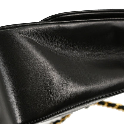 Chanel 1994-1996 Black Lambskin Medium Diana Shoulder Bag