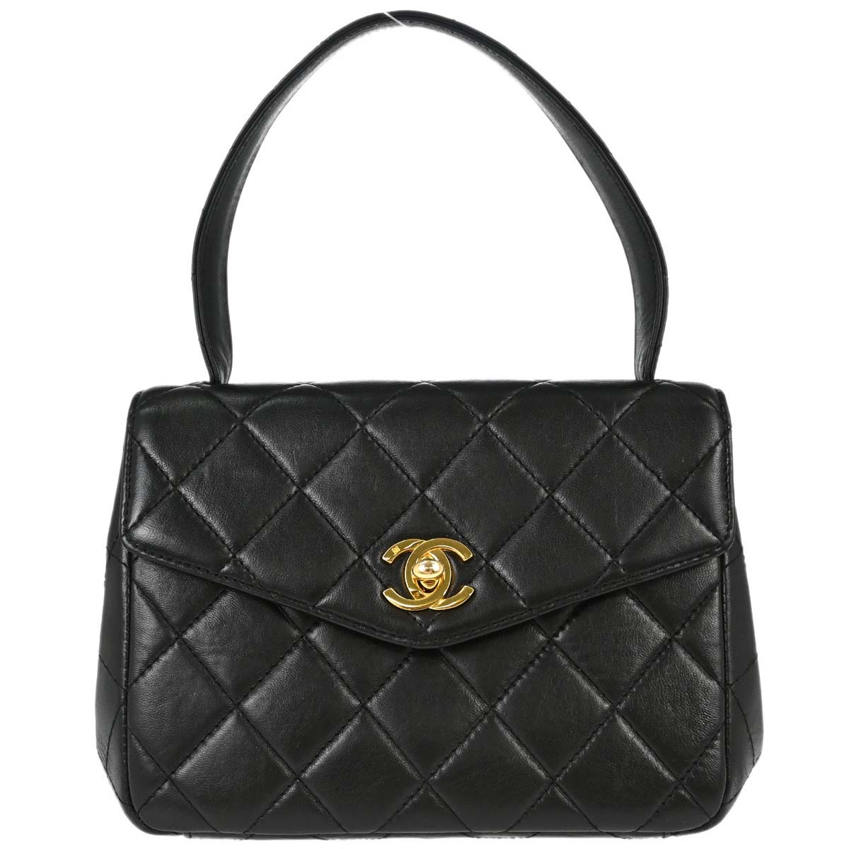 Chanel 1996-1997 Black Lambskin Handbag