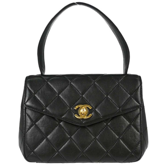 Chanel 1996-1997 Black Lambskin Handbag