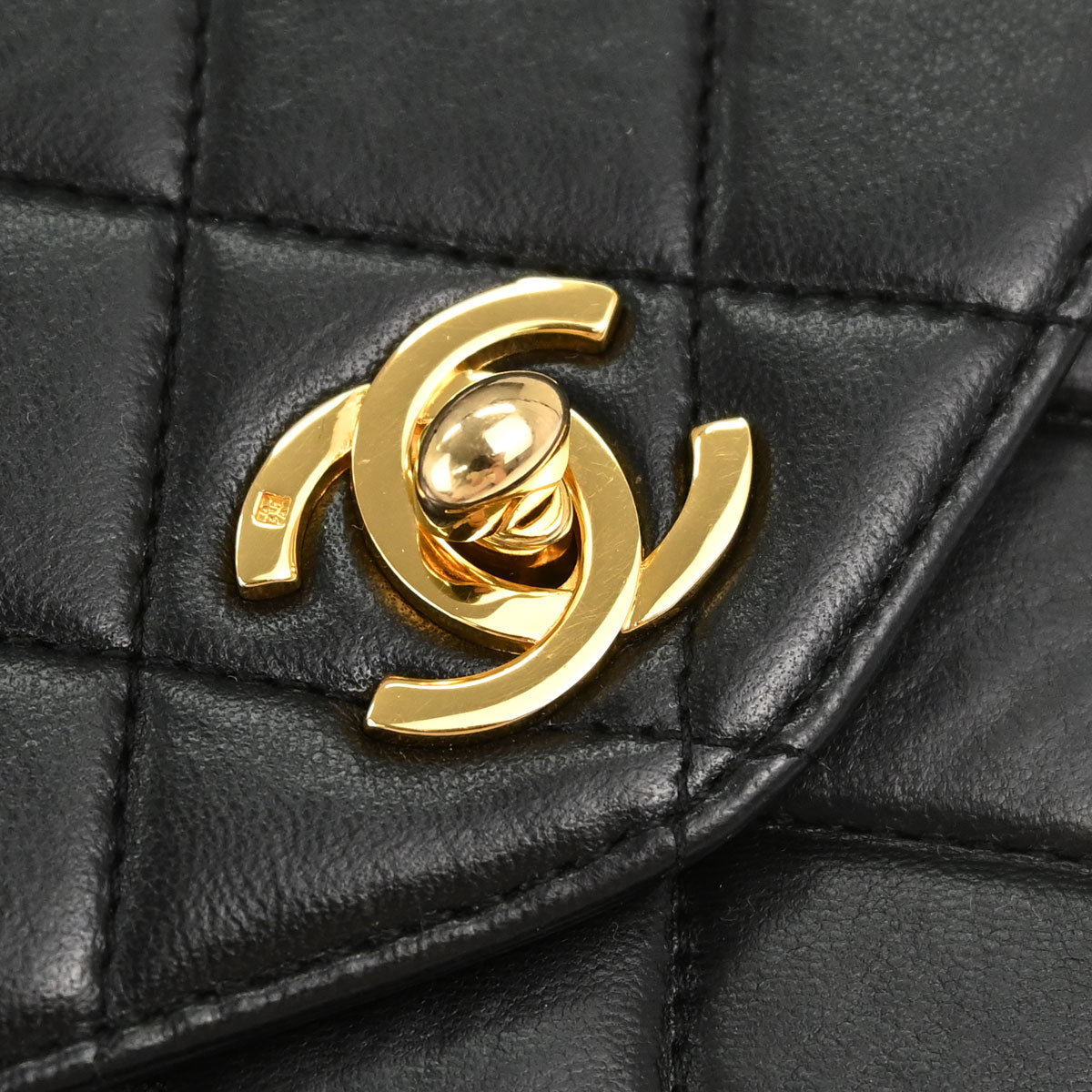 Chanel 1996-1997 Black Lambskin Handbag