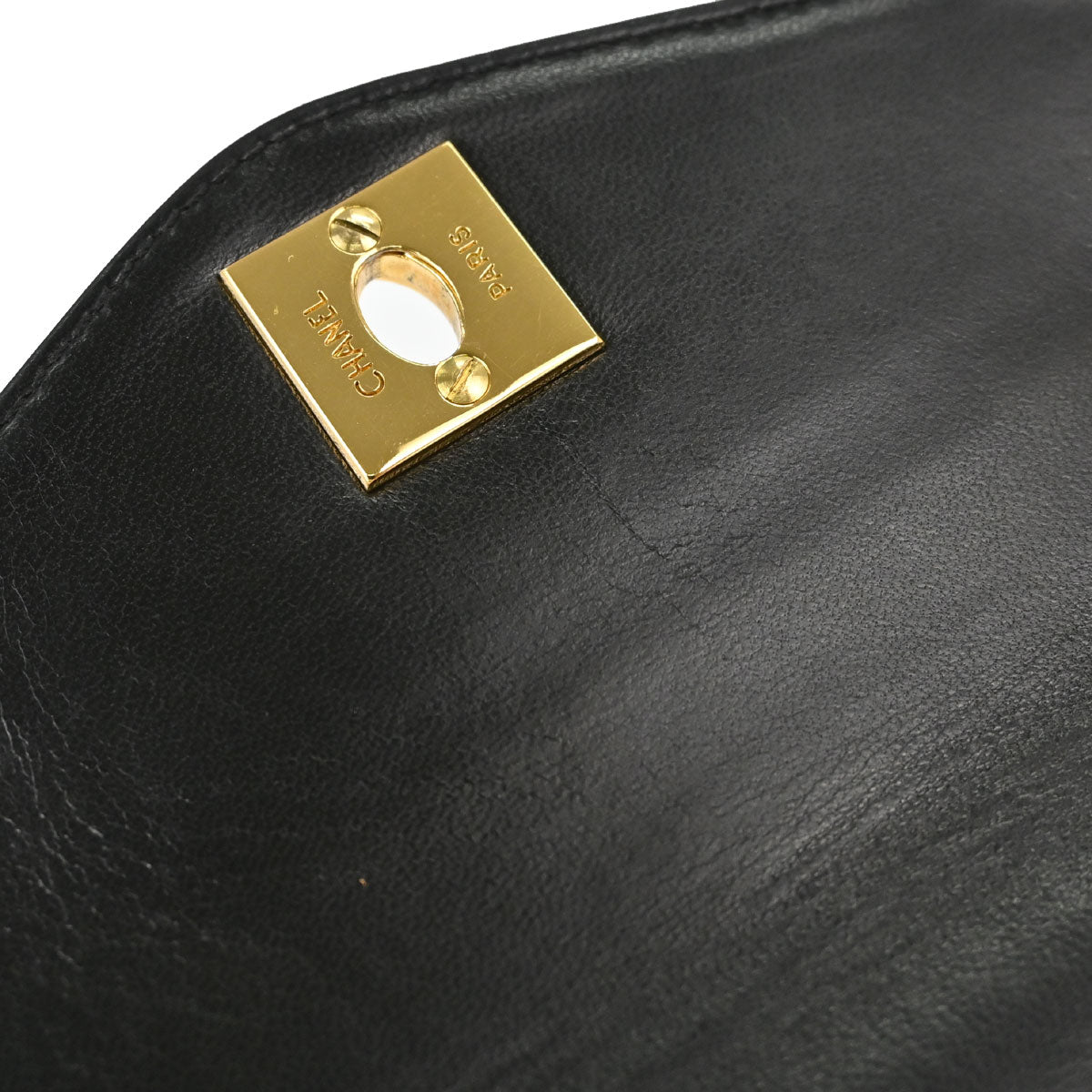 Chanel 1996-1997 Black Lambskin Handbag