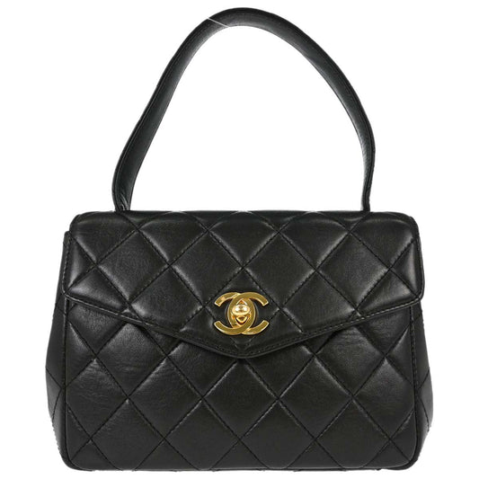 Chanel 1996-1997 Black Lambskin Handbag