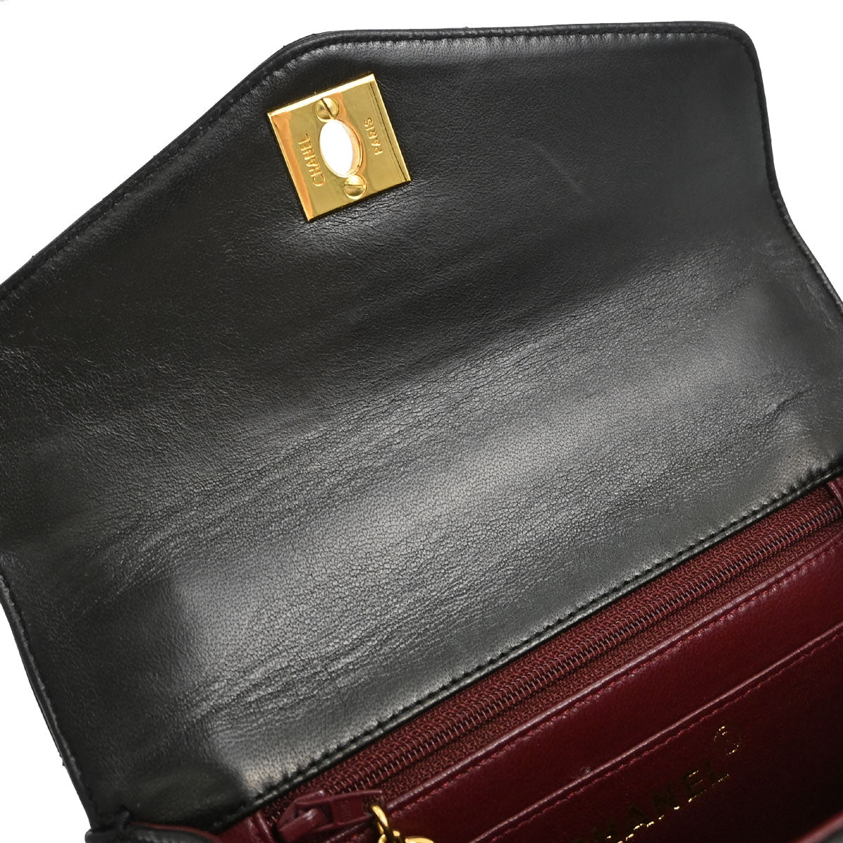 Chanel 1996-1997 Black Lambskin Handbag