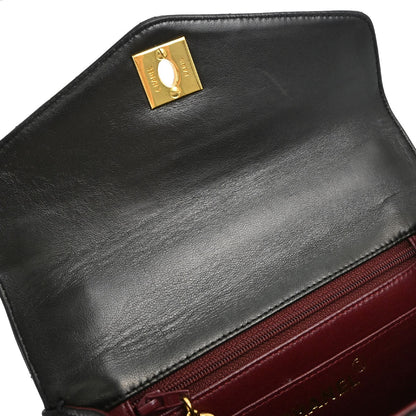 Chanel 1996-1997 Black Lambskin Handbag