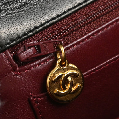 Chanel 1996-1997 Black Lambskin Handbag