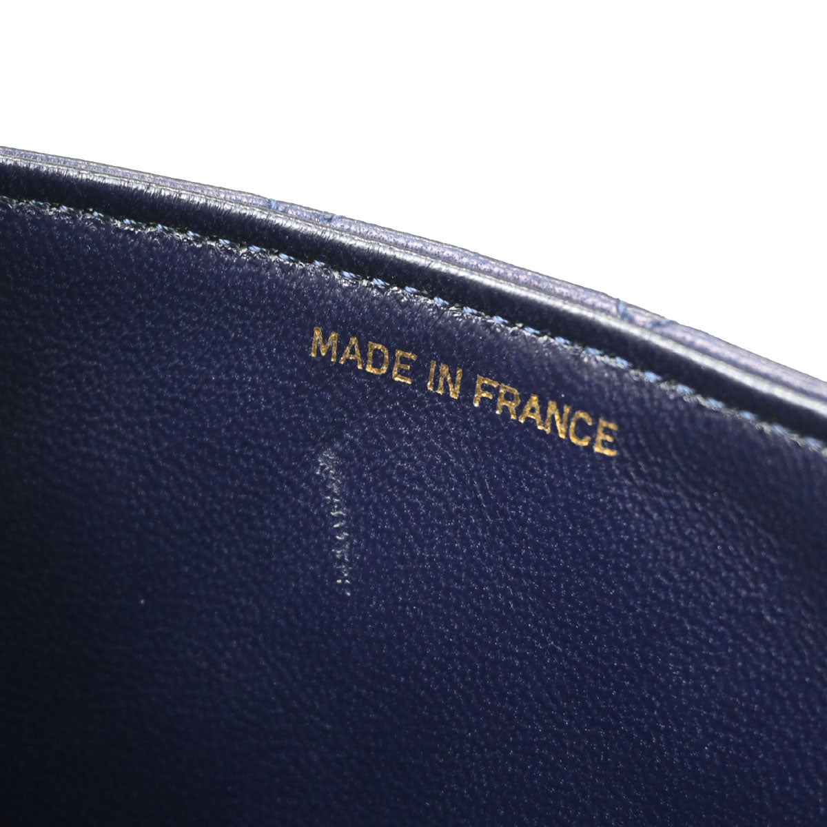 Chanel Navy Lambskin Mini Classic Square Flap Shoulder Bag 17