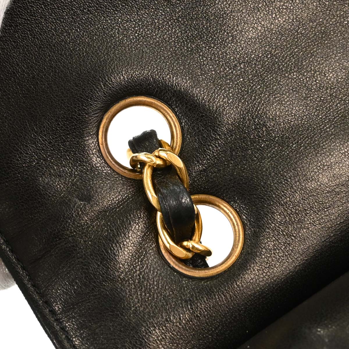Chanel Black Lambskin Paris Double Flap Shoulder Bag