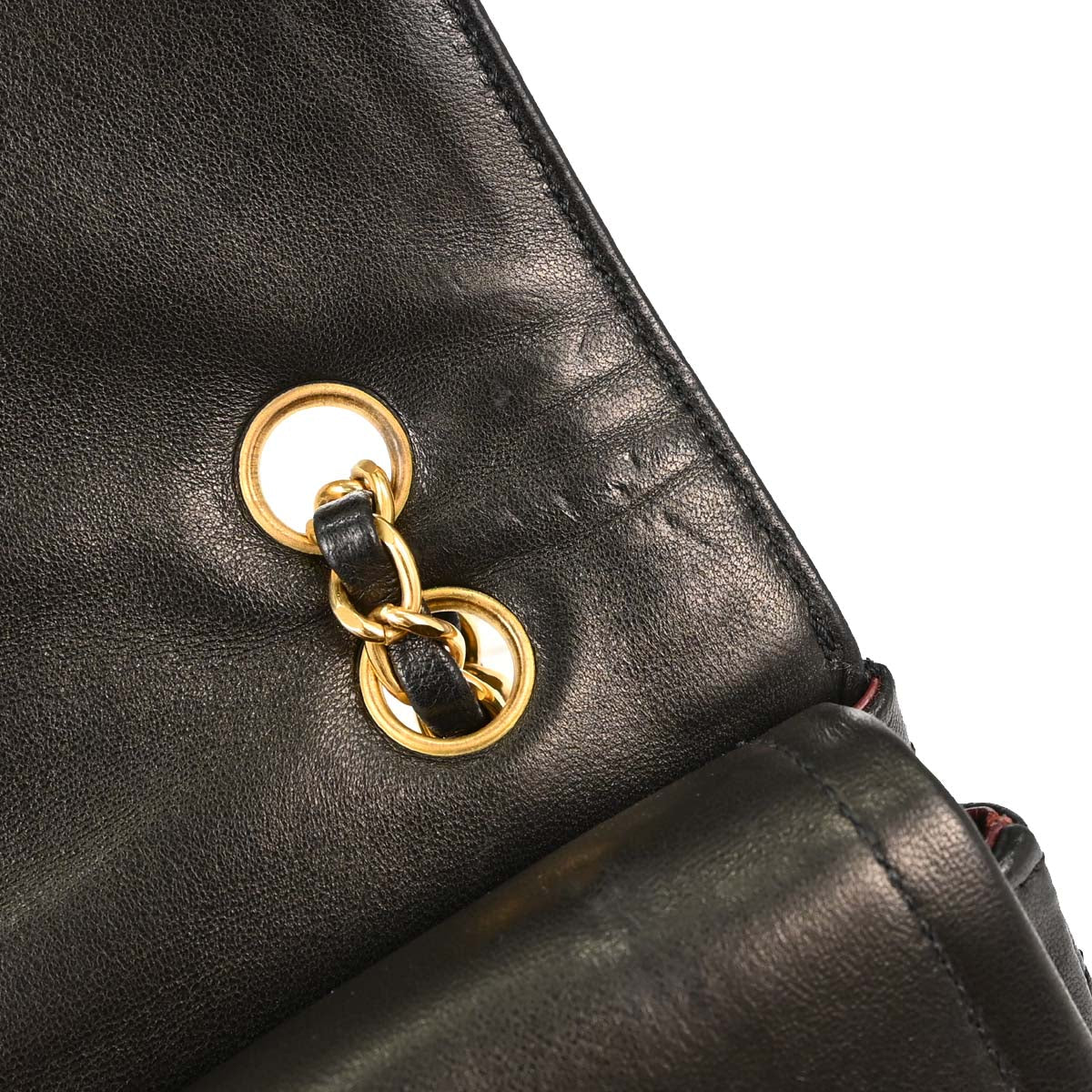 Chanel Black Lambskin Paris Double Flap Shoulder Bag