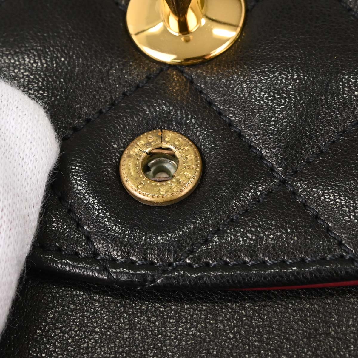 Chanel Black Lambskin Paris Double Flap Shoulder Bag