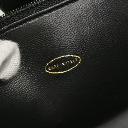 Chanel 1994-1996 Black Caviar Skin Shoulder Tote Bag
