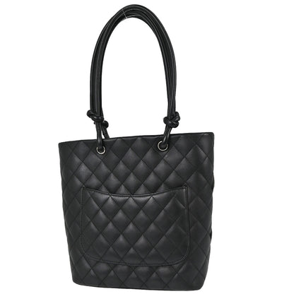 Chanel 2012 Black Calfskin Cambon Ligne Tote Handbag