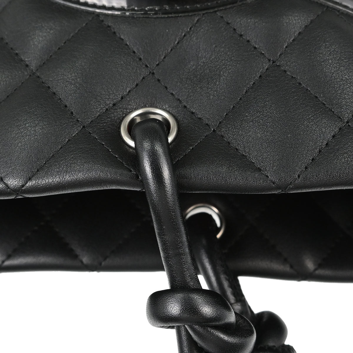 Chanel 2012 Black Calfskin Cambon Ligne Tote Handbag