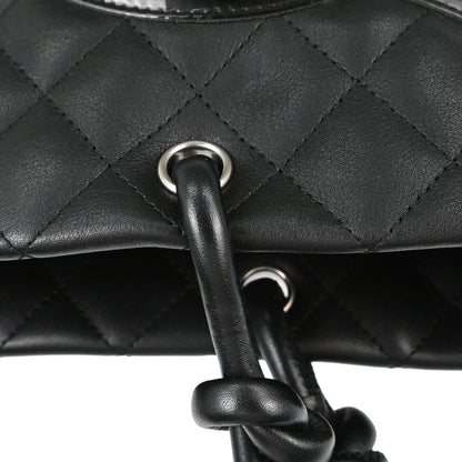Chanel 2012 Black Calfskin Cambon Ligne Tote Handbag