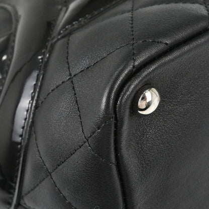 Chanel 2012 Black Calfskin Cambon Ligne Tote Handbag