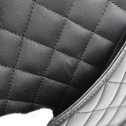 Chanel 2012 Black Calfskin Cambon Ligne Tote Handbag