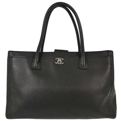 Chanel 2012-2013 Black Calfskin Executive Cerf Tote Bag