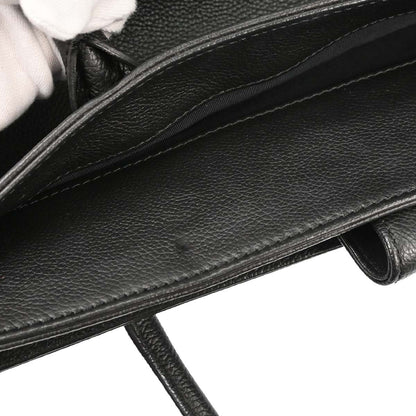 Chanel 2012-2013 Black Calfskin Executive Cerf Tote Bag