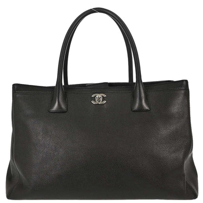 Chanel 2012-2013 Black Calfskin Executive Cerf Tote Bag