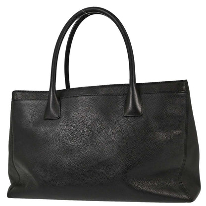 Chanel 2012-2013 Black Calfskin Executive Cerf Tote Bag