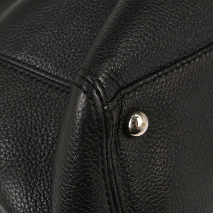 Chanel 2012-2013 Black Calfskin Executive Cerf Tote Bag
