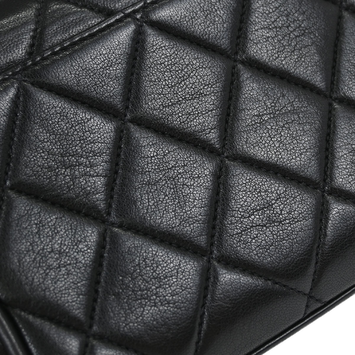 Chanel Black Lambskin Chain Shoulder Bag