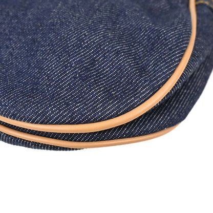 Christian Dior Navy Beige Denim Saddle Handbag