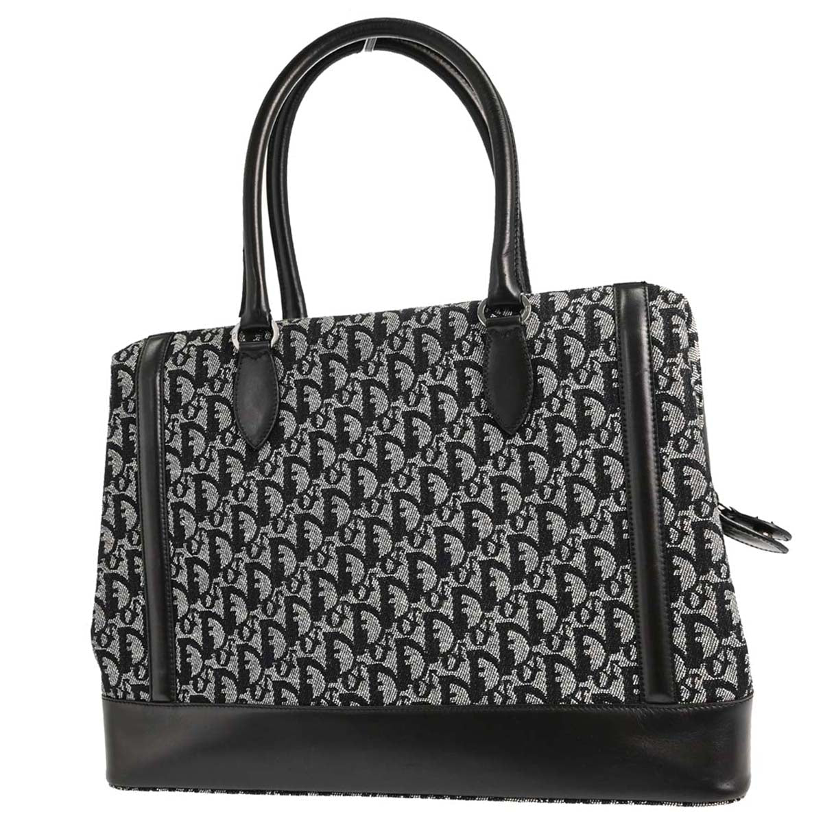 Christian Dior Black Trotter Duffle Handbag