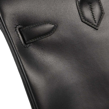 Hermes Black Box Calf HAC Haut a Courroies 32 Handbag