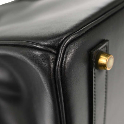Hermes Black Box Calf HAC Haut a Courroies 32 Handbag