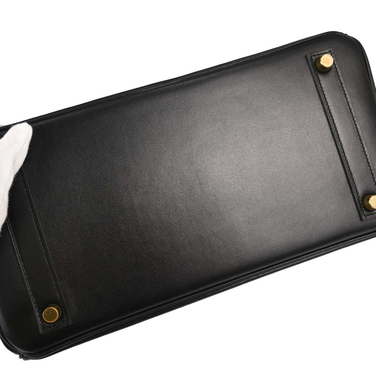 Hermes Black Box Calf HAC Haut a Courroies 32 Handbag