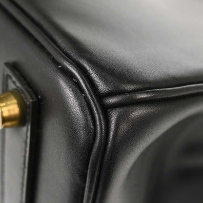 Hermes Black Box Calf HAC Haut a Courroies 32 Handbag