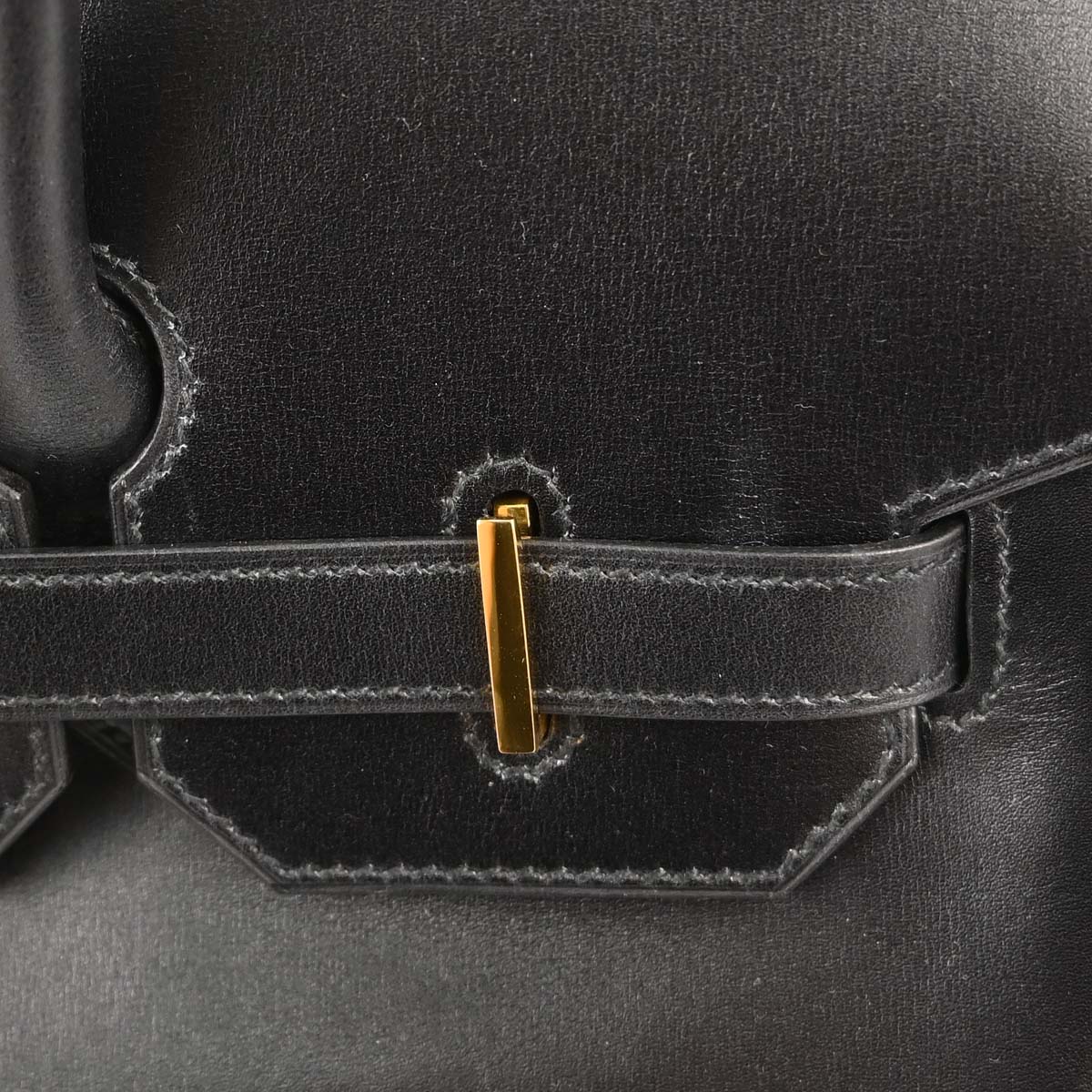Hermes Black Box Calf HAC Haut a Courroies 32 Handbag