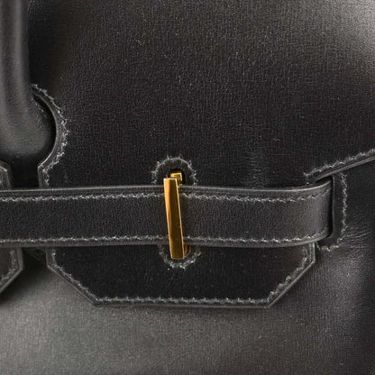 Hermes Black Box Calf HAC Haut a Courroies 32 Handbag