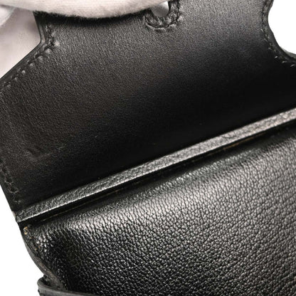 Hermes Black Box Calf HAC Haut a Courroies 32 Handbag