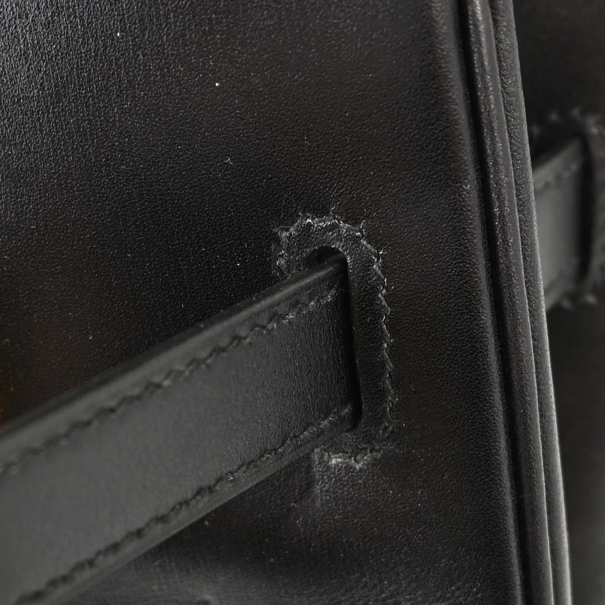 Hermes Black Box Calf HAC Haut a Courroies 32 Handbag