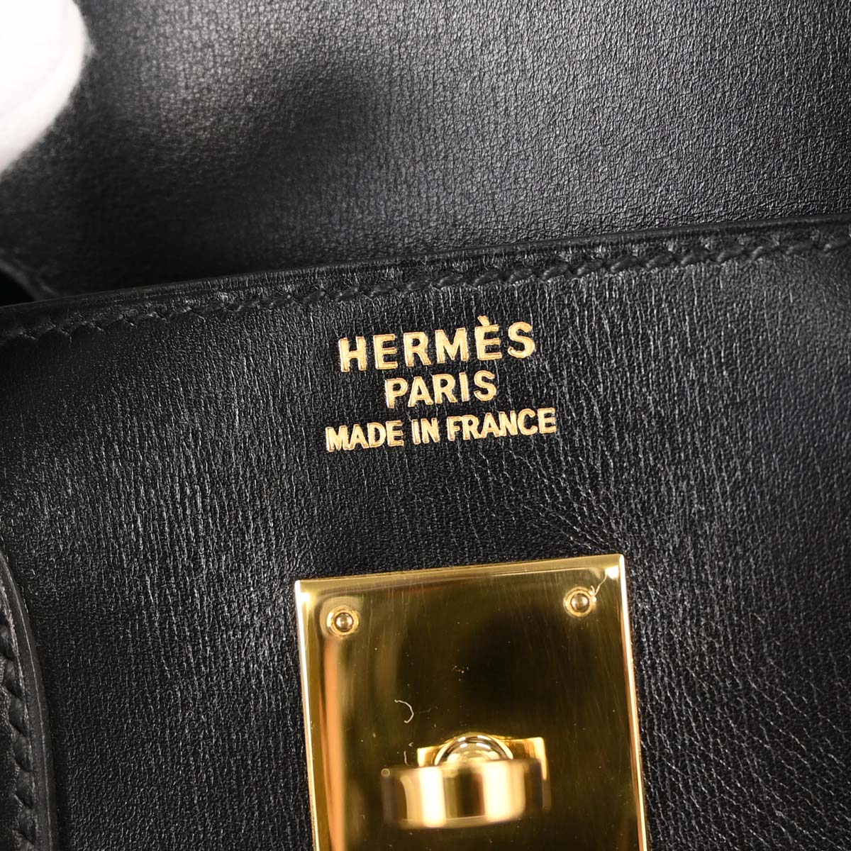 Hermes Black Box Calf HAC Haut a Courroies 32 Handbag