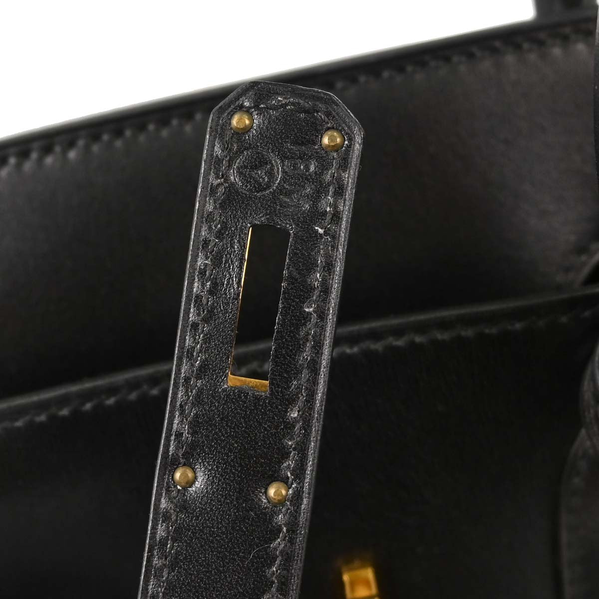 Hermes Black Box Calf HAC Haut a Courroies 32 Handbag