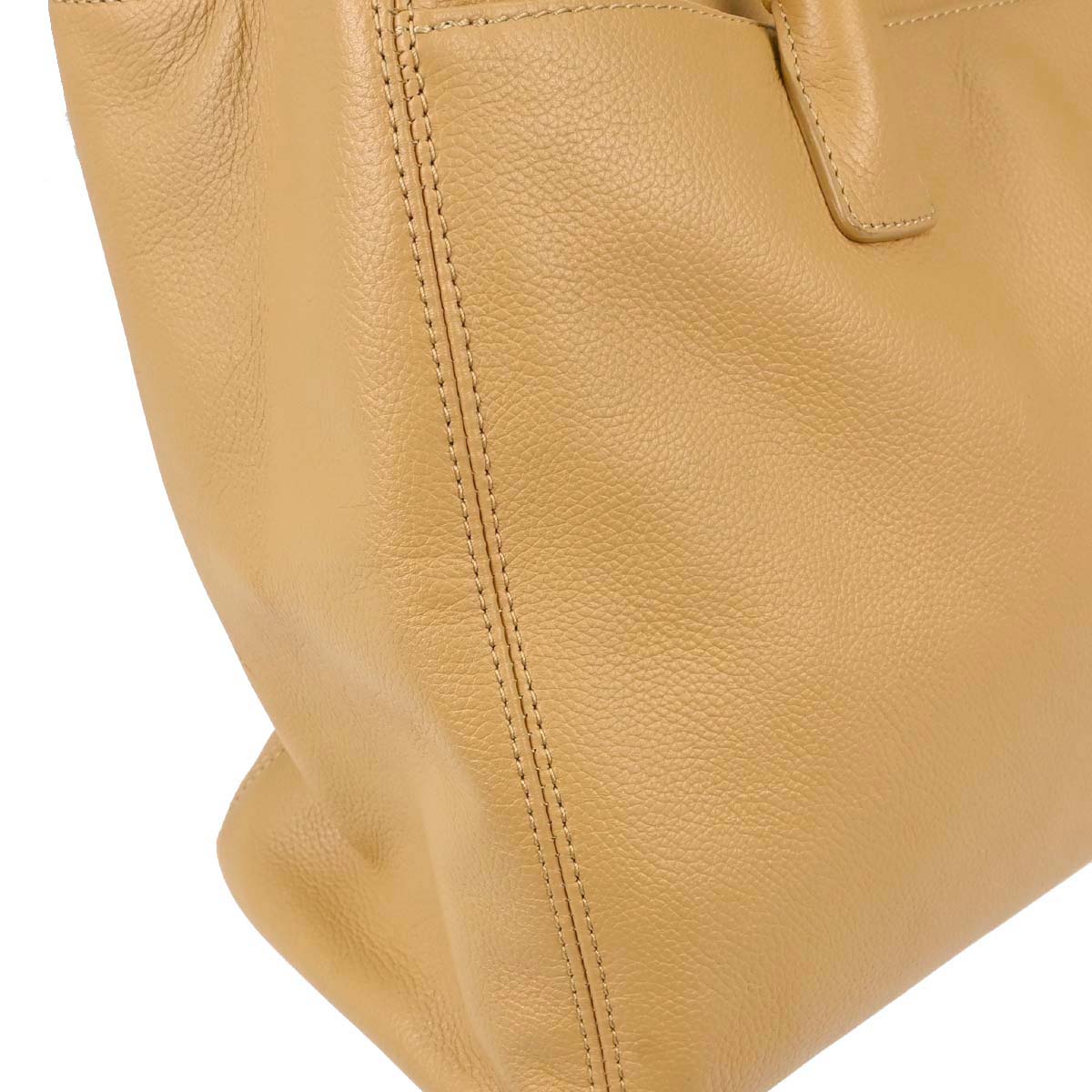 Chanel 2004-2005 Beige Calfskin Executive Cerf 2way Shoulder Tote Bag