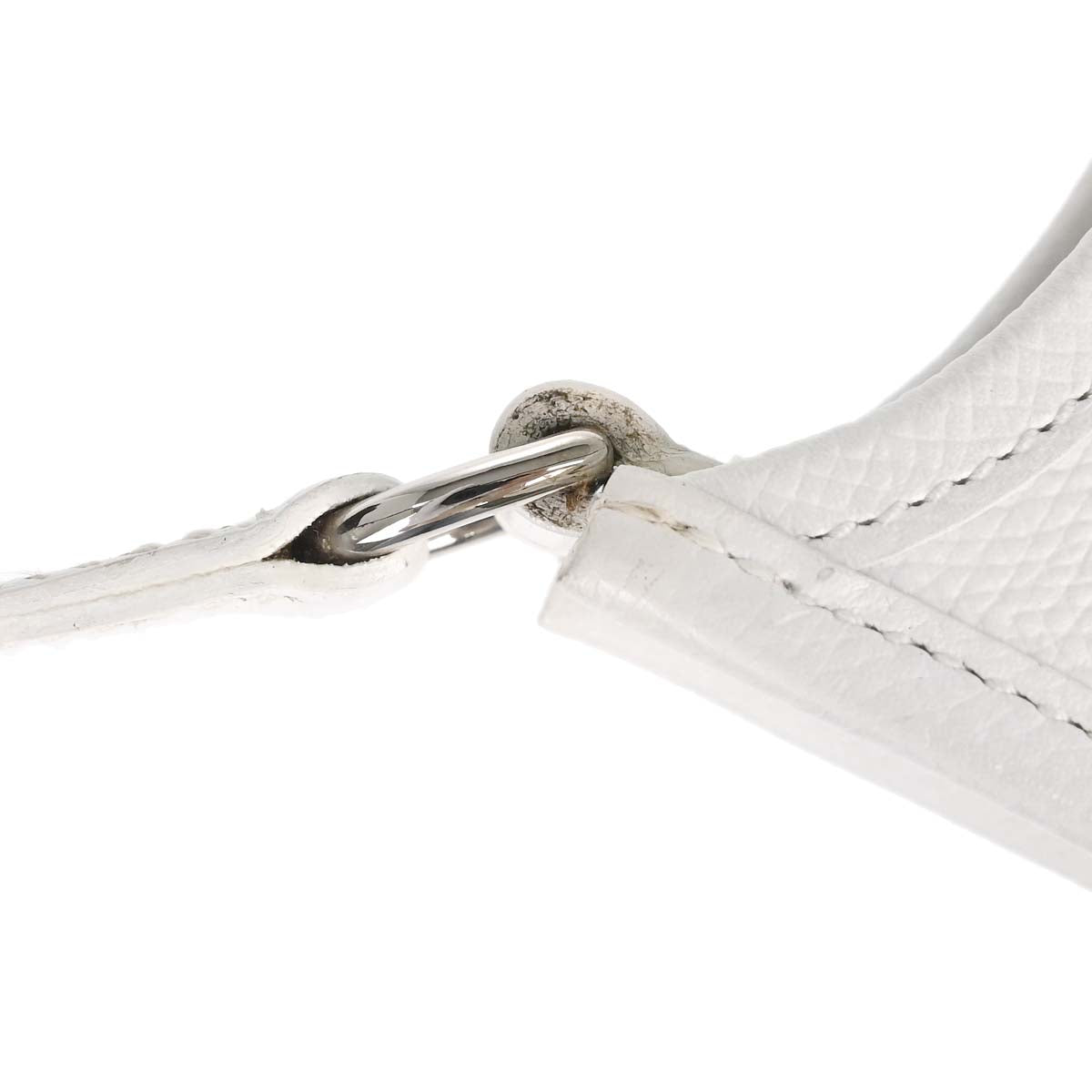 Hermes White Epsom Evelyne TPM Handbag