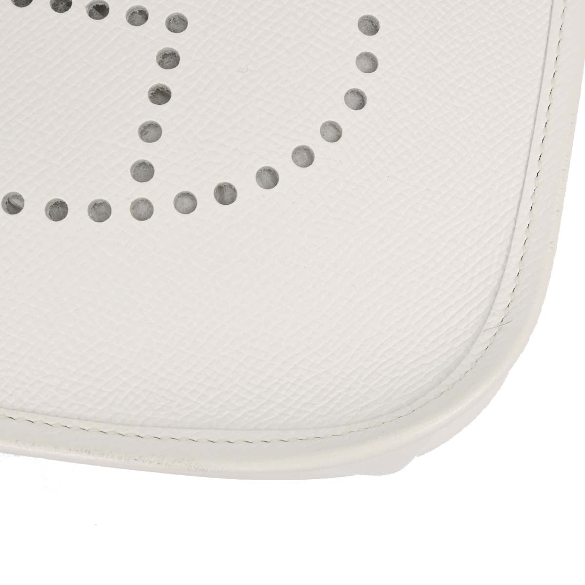 Hermes White Epsom Evelyne TPM Handbag