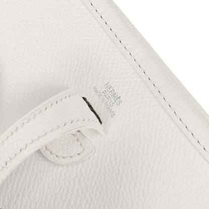 Hermes White Epsom Evelyne TPM Handbag